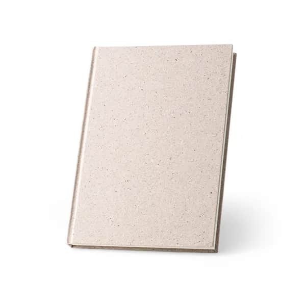 Notizbuch A5 mit Hardcover aus Elefantendung (80%) - ORGANIC RIGID - Naturhell