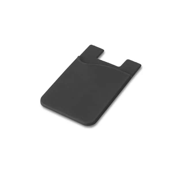 Smartphone-Kartenhalter aus Silikon - SHELLEY - Schwarz