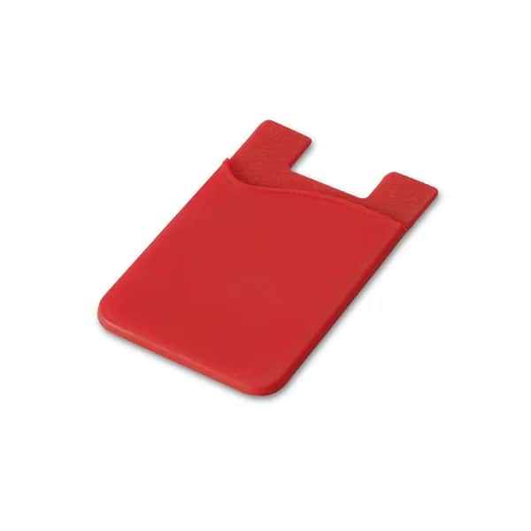 Smartphone-Kartenhalter aus Silikon - SHELLEY - Rot