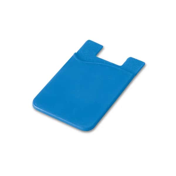 Smartphone-Kartenhalter aus Silikon - SHELLEY - Hellblau