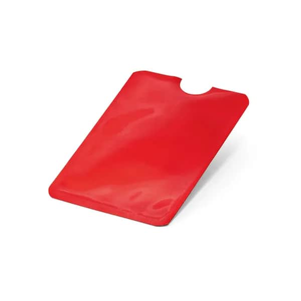 Kartenhalter aus Aluminium mit RFID-Sperre - MEITNER - Rot