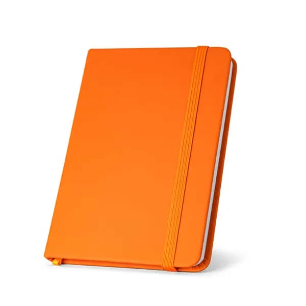 A5 PU-Notizblock mit unlinierten Blättern - HEMINGWAY - Orange