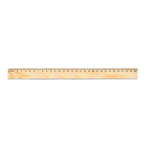 Lineal aus Kiefernholz mit 30 cm Skala - WESLEY 30 - Naturhell