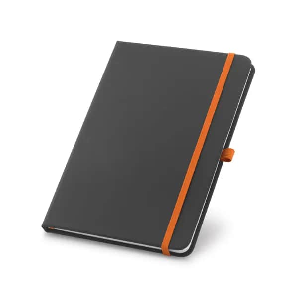 A5 Notizbuch aus PU mit linierten Blättern - CORBIN - Orange
