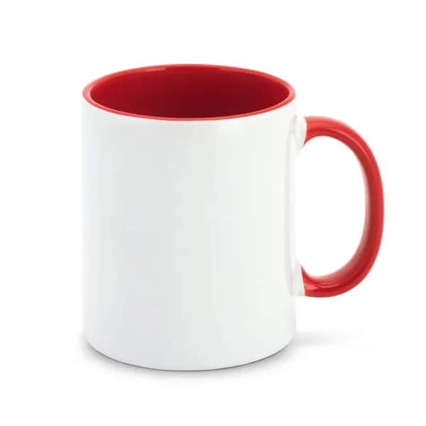 Keramikbecher ideal für Sublimation - MOCHA - Rot