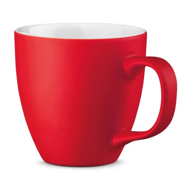 Becher aus Hydroglasur-Porzellan mit 450 ml Fassungsvermögen - PANTHONY MAT - Rot