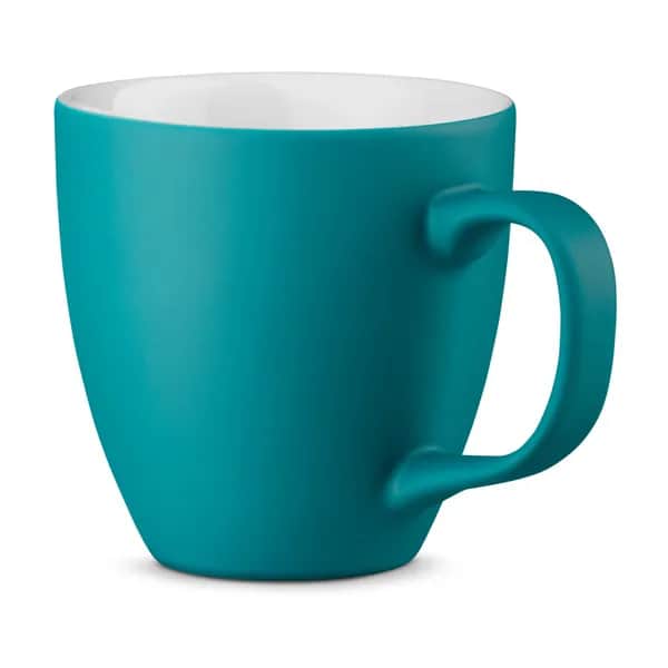 Becher aus Hydroglasur-Porzellan mit 450 ml Fassungsvermögen - PANTHONY MAT - Türkis