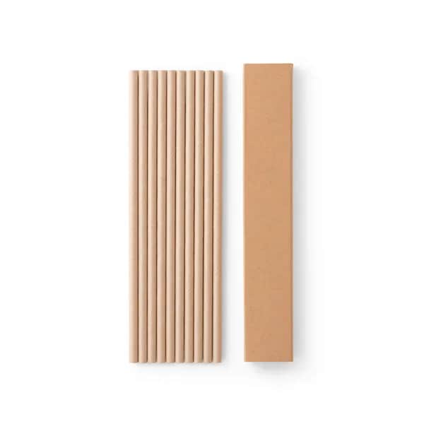 Strohhalm-Set aus Kraftpapier - LAMONE - Natur