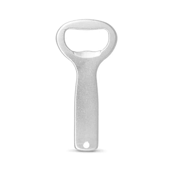 Flaschenöffner aus Aluminium - BARLEY - Satinsilber