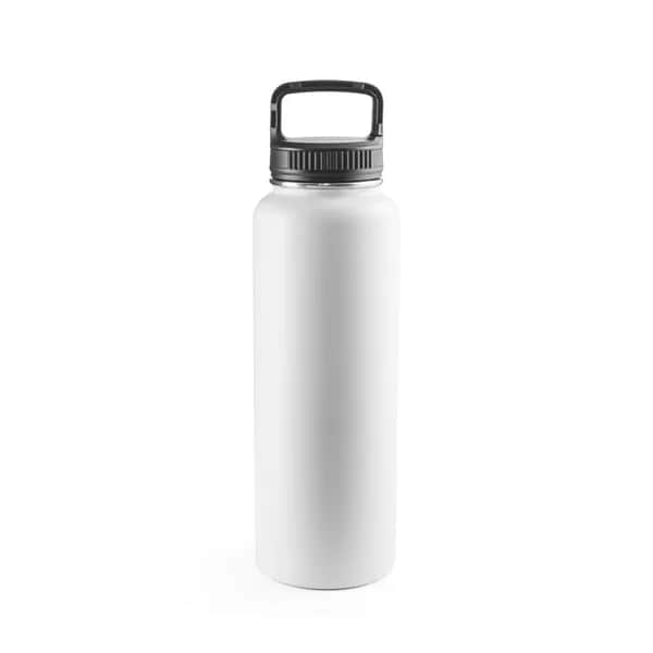 Flasche aus 90% recyceltem Edelstahl mit einem großen Fassungsvermögen von bis zu 1200 ml - SINNER - Weiß