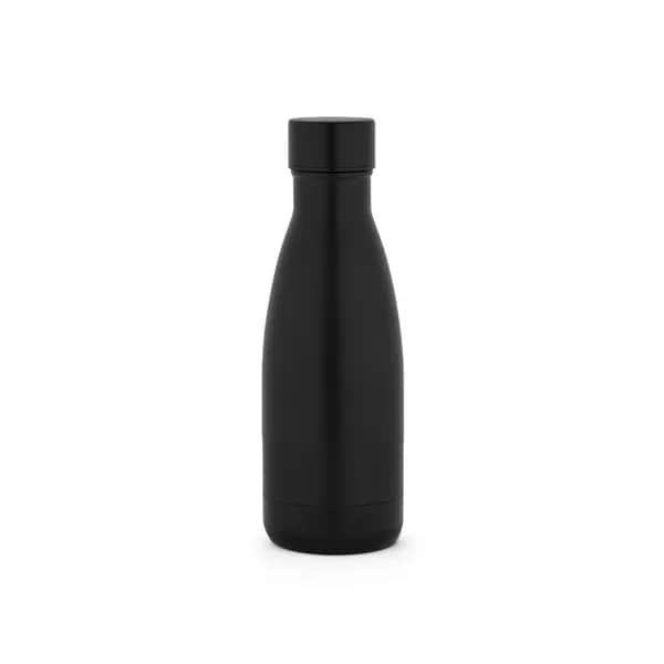 Thermoskanne aus 90% recyceltem Edelstahl 400 mL - RE-BUFFON S - Schwarz