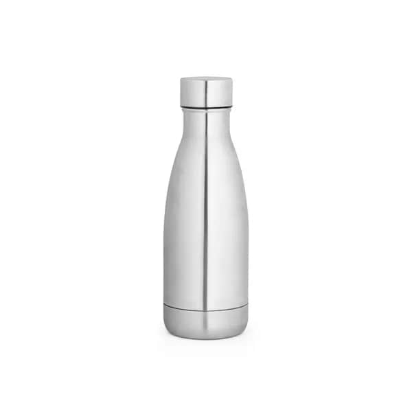 Thermoskanne aus 90% recyceltem Edelstahl 400 mL - RE-BUFFON S - Satinsilber