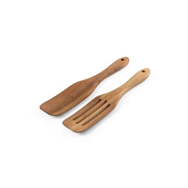 Set aus zwei Besteckteilen aus Akazienholz - BATALI - Natur - dunkel