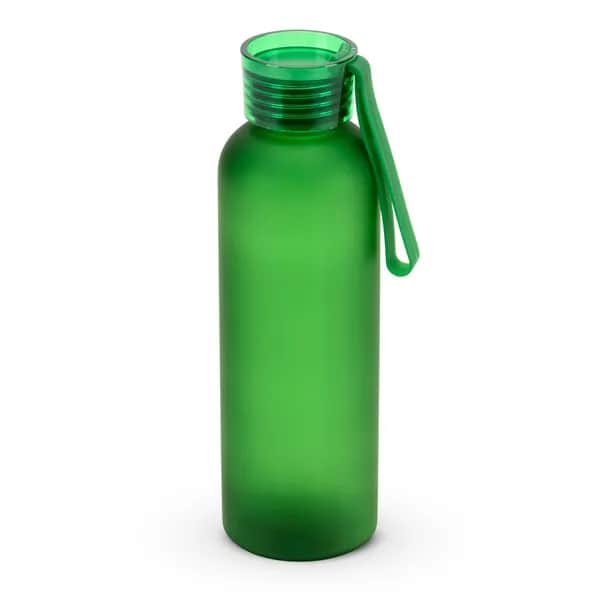 Trinkflasche (600ml) aus recyceltem PET (100 % rPET) mit matter Oberfläche - RIO rPET - Grün