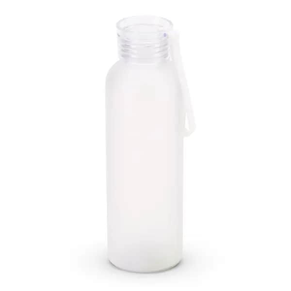 Trinkflasche (600ml) aus recyceltem PET (100 % rPET) mit matter Oberfläche - RIO rPET - Transparent