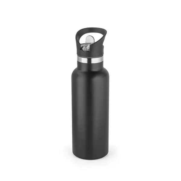 Edelstahlflasche mit PP-Verschluss 570 ml - NORTON - Schwarz