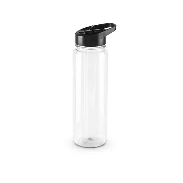 Sportflasche (750ml) aus recyceltem PET (100% rPET) mit glänzender transluzenter Oberfläche - GILMORE - Transparent