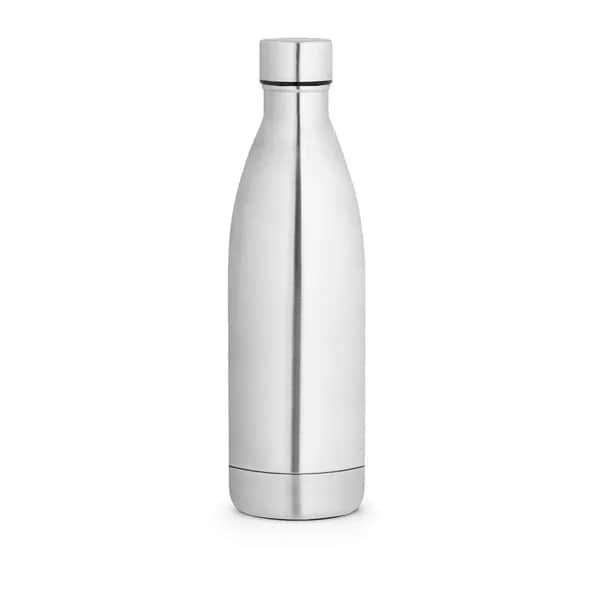 Doppelwandige Trinfklasche aus Edelstahl (90% recycelt) 1L - RE-BUFFON XL - Satinsilber