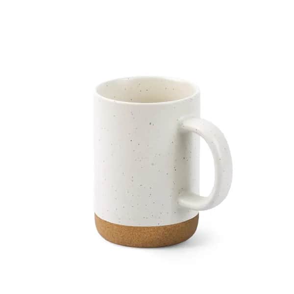 Keramikbecher mit Korkboden 320 ml - CONSTELLATION CORK - Pastellweiß