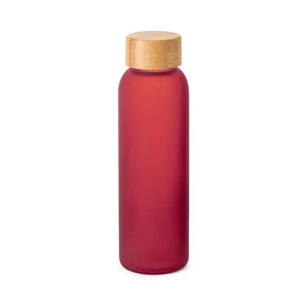 Trinkflasche aus Mattglas 500ml - LILLARD GLASS - Rot