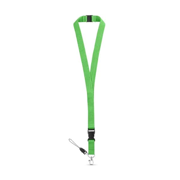 Lanyard aus Polyester (20 mm) mit einem Schlüsselband - MURRAY - Hellgrün