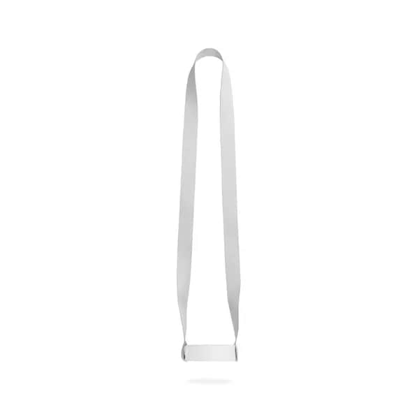 SET Lanyard SUBLIMATION Long II (20 mm) Duo aus recyceltem Polyester (100 % rPET) mit sublimiertem elastischem Becherhalter - OXFORD - 301 - Weiß