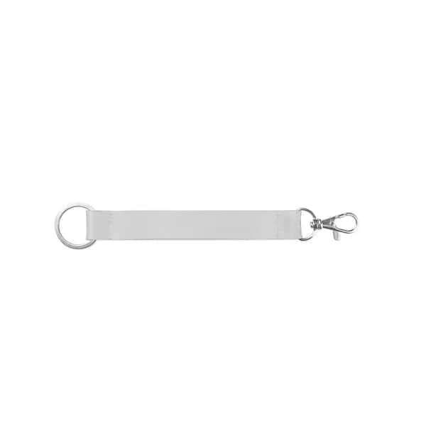 SET Lanyard SUBLIMATION Short II DUO (20 mm) mit Ø 32 mm Ring und 20 mm Karabinerhaken - CRAWLEY - 301 - Weiß