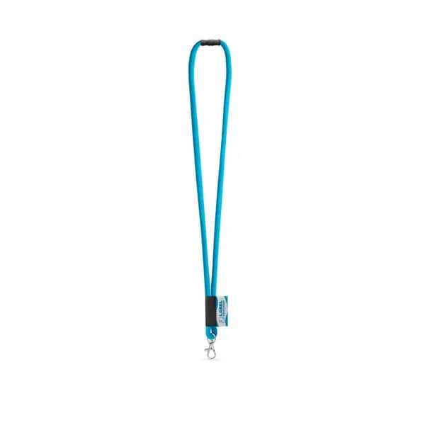 SET Lanyard Tube Long (Ø 7 mm) mit 9 mm Schnappkarabiner und Ø 7 mm Sicherheitsverschluss - WISBECH - 304 - Hellblau