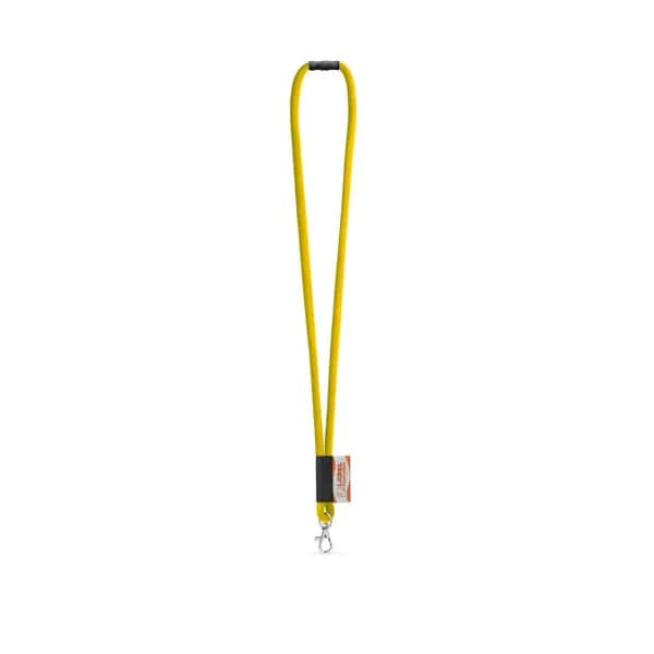 SET Lanyard Tube Long (Ø 7 mm) mit 9 mm Schnappkarabiner und Ø 7 mm Sicherheitsverschluss - WISBECH - 310 - Gelb