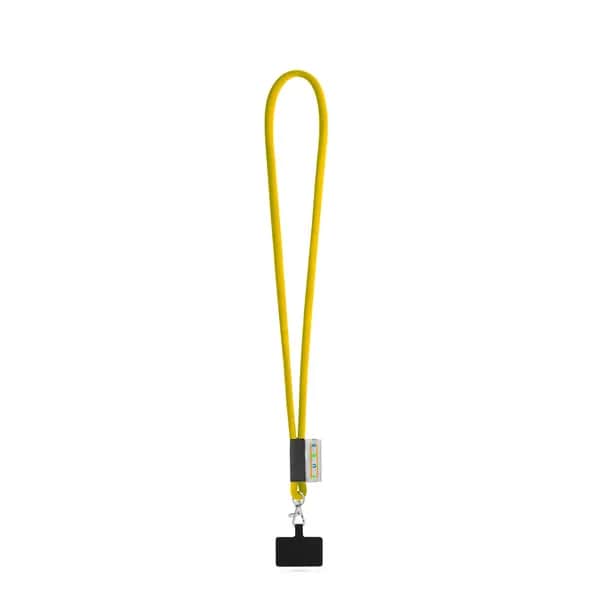 SET Lanyard Tube Long (Ø 7 mm) mit 9 mm Auslösekarabiner und Handyhalterung - GOSPORT - 310 - Gelb