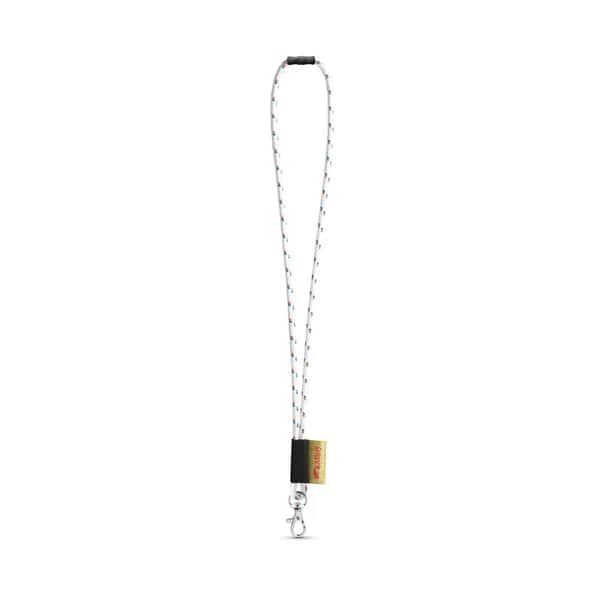 SET Lanyard NAUTIC Long (Ø 7 mm) mit 9 mm Schnappkarabiner und Ø 7 mm Sicherheitsverschluss - MANSFIELD - 301 - Weiß