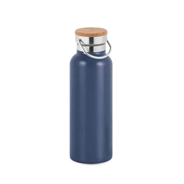 Trinkflasche aus Edelstahl (36% recycelt) (570 mL), doppelwandig und vakuumisoliert - RAGNAR - Dunkelblau
