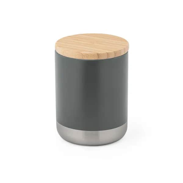 Isolierbecher aus Edelstahl (36% recycelt) (370 mL), doppelwandig und vakuumisoliert - NORRE TUMBLER - Dunkelgrau