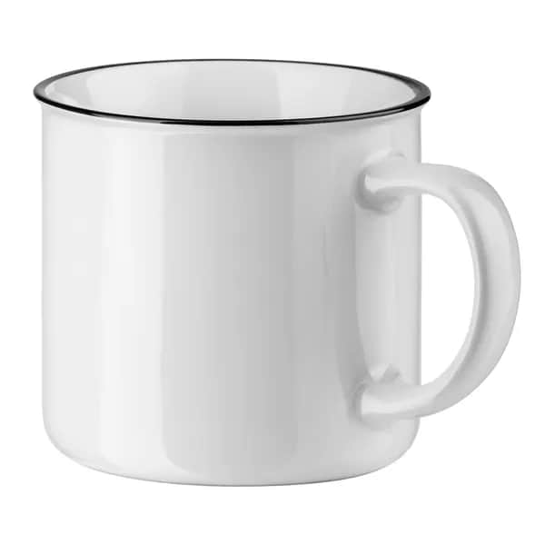 Tasse aus Keramik 340 mL - VERNON WHITE - Weiß