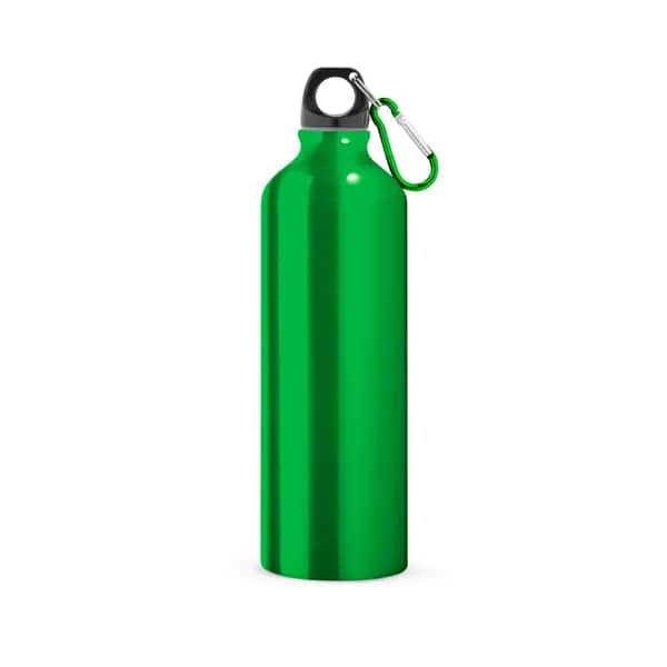 Aluminium-Sportflasche mit Karabiner 800 ml - LANDSCAPE L - Hellgrün