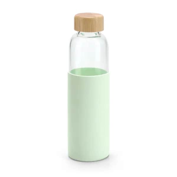 Flasche aus Bambus und Borosilikatglas 600 ml - DAKAR - Hellgrün