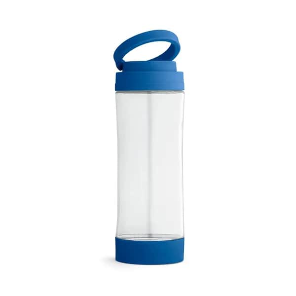 Sportflasche aus Glas mit PP-Verschluss 390 ml - QUINTANA - Königsblau