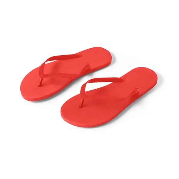 Bequeme Flip-Flops mit PE-Sohle und PVC-Riemen - MAUPITI S / M - Rot
