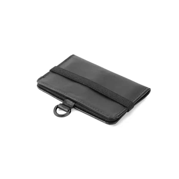 Geldbörse aus Leder mit RFID für 10 Kreditkarten - ORVYN - Schwarz