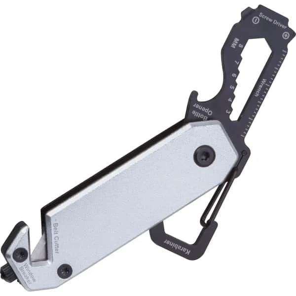 12-teiliges Aluminium Multitool CAROLINE - schwarz