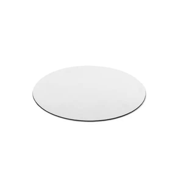 Rundes Mauspad mit Gummibasis - BLAIR ROUND - Weiß