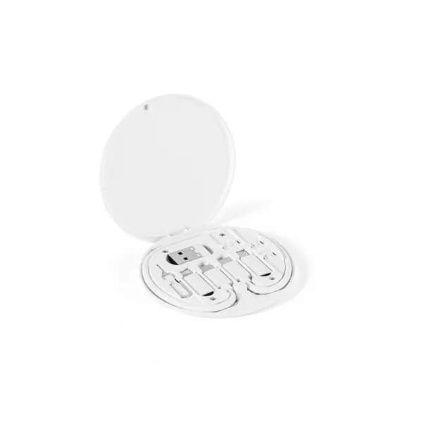 Superschnelles Ladekabel und Adapter-Set aus Recyceltes ABS (100% rABS) - SYSTROM - Weiß