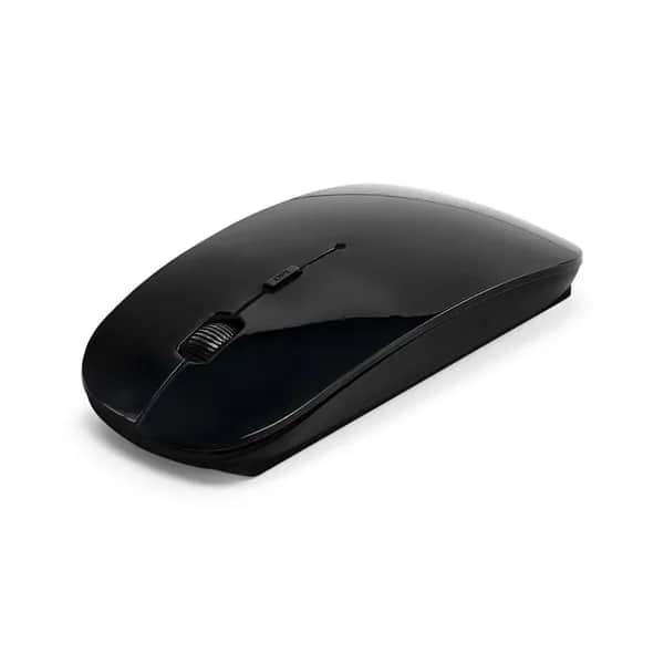 Wireless Maus batteriebetriebene aus recyceltes ABS (100% rABS) - BLACKWELL - Schwarz