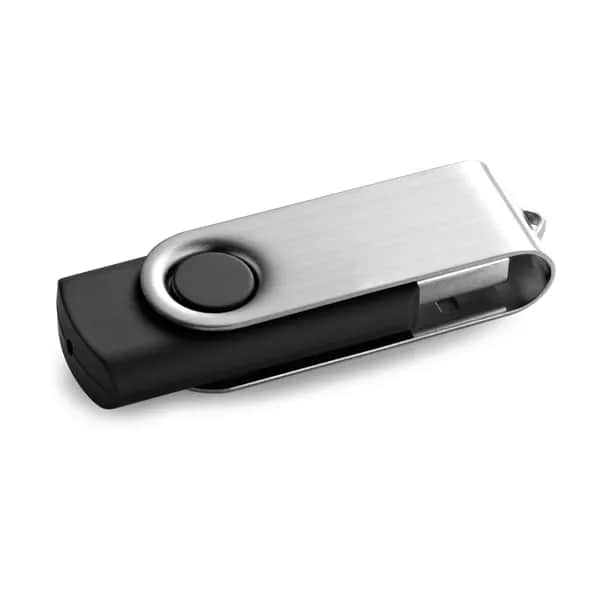USB-Stick 8 GB mit Metallclip - CLAUDIUS 8GB - Schwarz