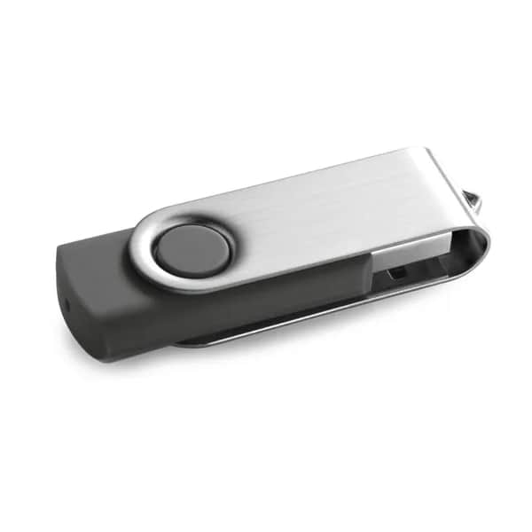 USB-Stick 8 GB mit Metallclip - CLAUDIUS 8GB - Grau
