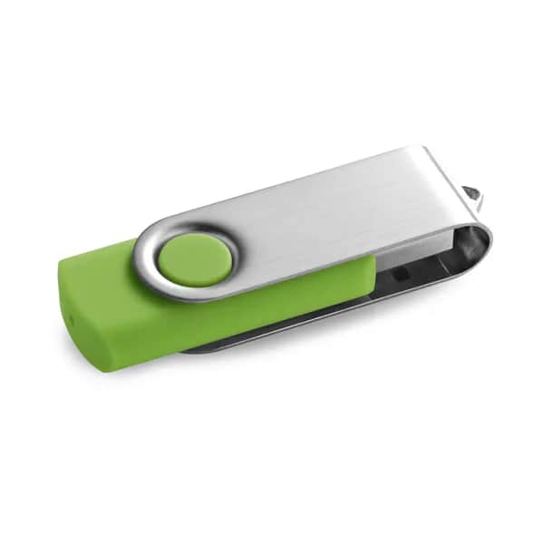 USB-Stick 8 GB mit Metallclip - CLAUDIUS 8GB - Hellgrün