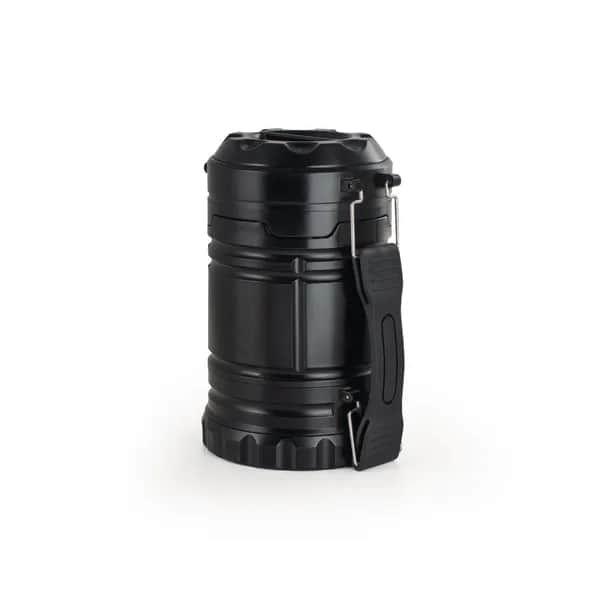 2-in-1-Laterne aus ABS und PS - OLYMPOS - Schwarz
