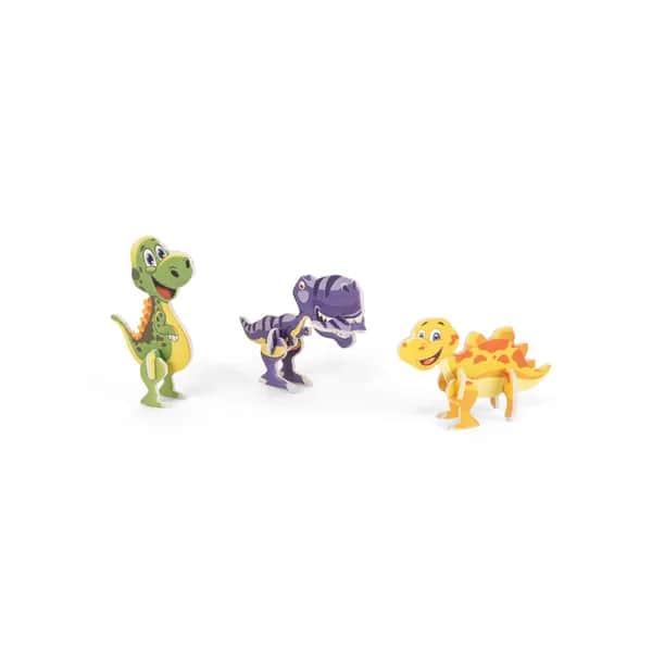 3D-Puzzle in Dinosaurierform aus Papier - DINOSAURUS - Natur