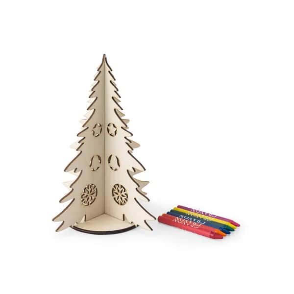Zerlegbarer Weihnachtsbaum aus Holz zum Bemalen - PINERY - Naturhell