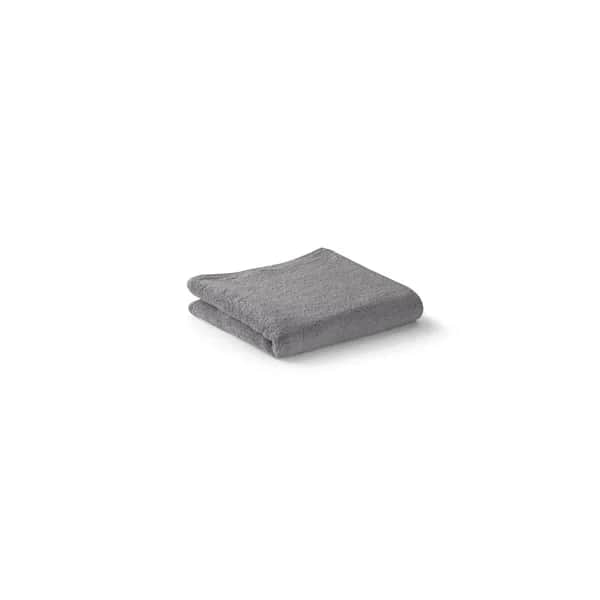Handtuch (350 g/m²) aus Baumwolle (82%) und recycelter Baumwolle (18%) - BARDEM S - Grau